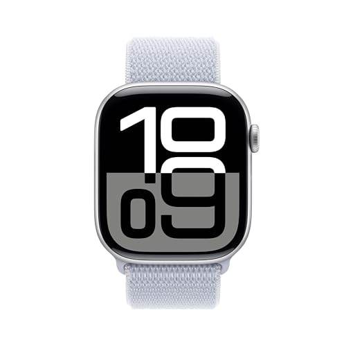Apple Series 10 GPS Cellular 46mm smartwatch argento loop nuvola