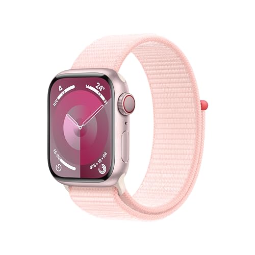 Apple Watch Series 9 41mm smartwatch cellular rosa confetto