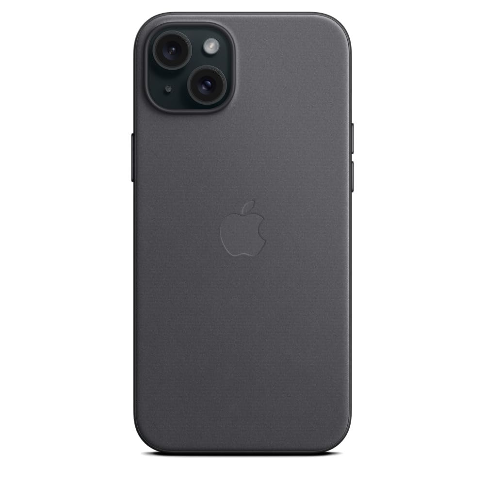 Apple FineWoven custodia iPhone 15 Plus MagSafe nera