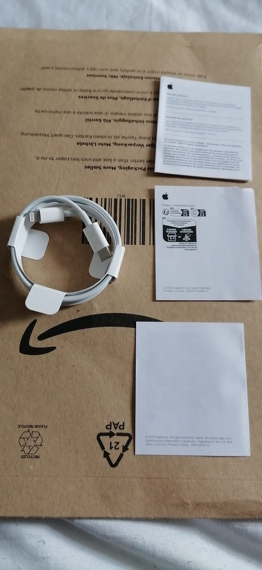 Apple Cavo USB-C Lightning 1 m cavo ricarica rapida