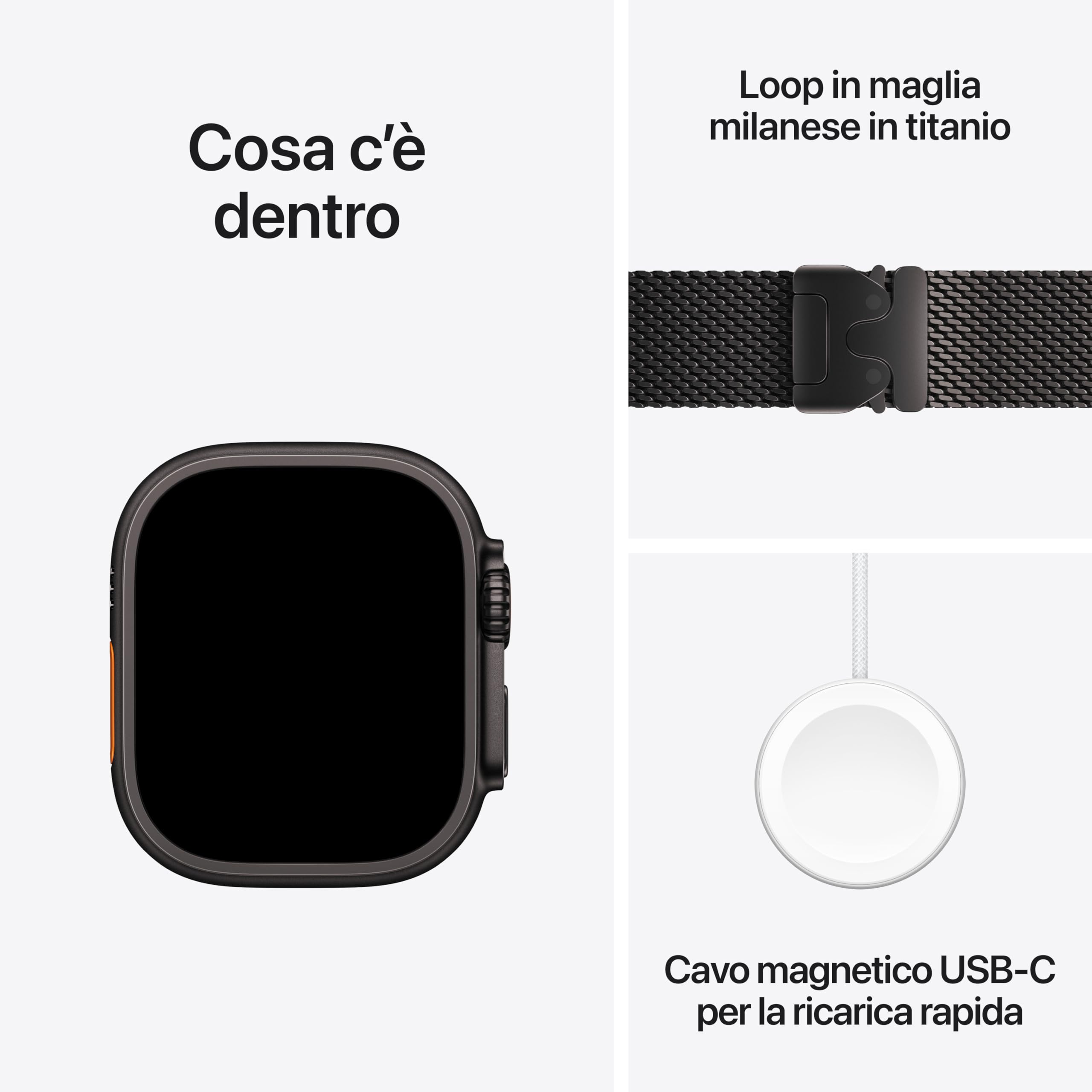 Apple Watch Ultra 2 49mm GPS+Cellular Nero Milanese Small