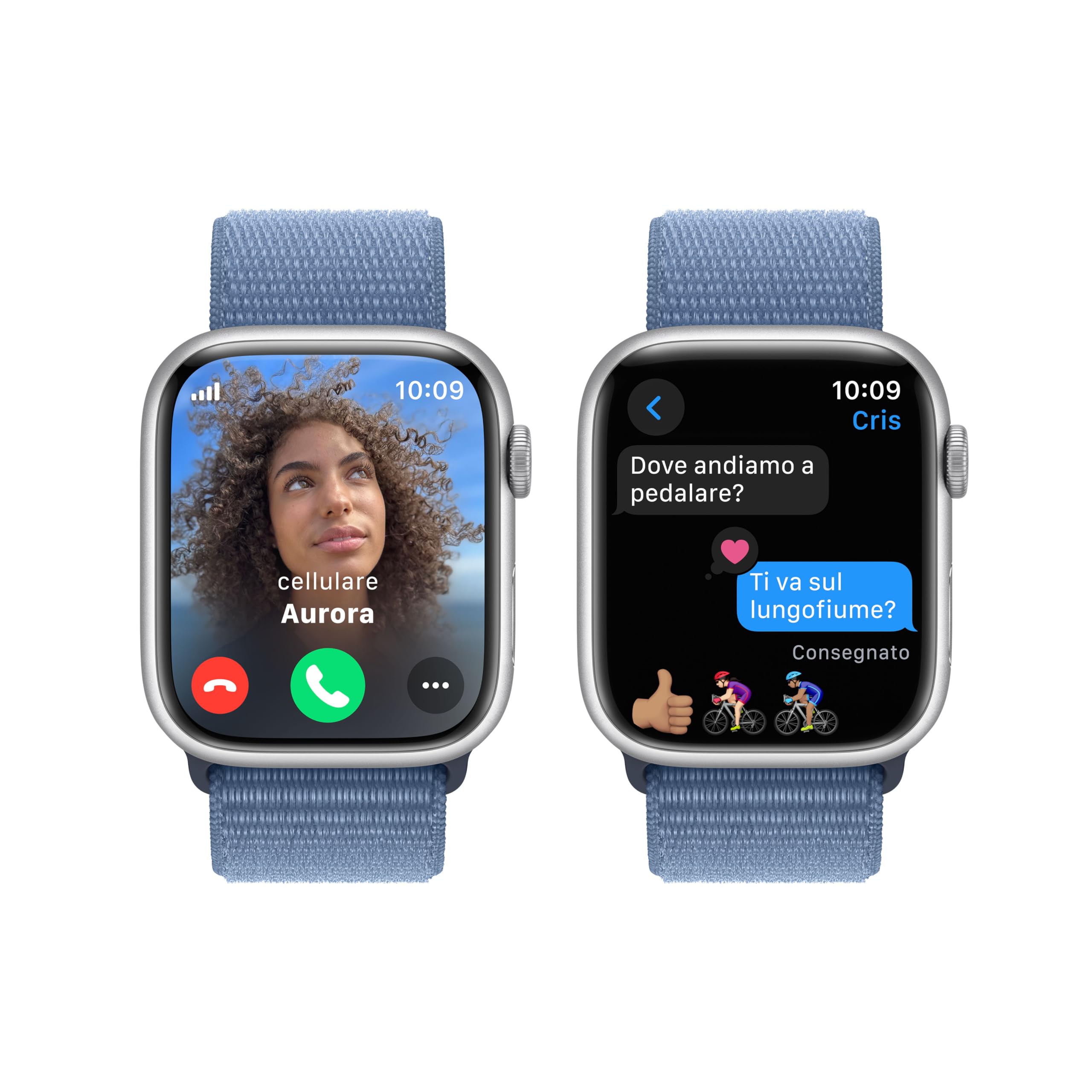 Apple Watch Series 9 GPS Cellular 45mm smartwatch argento