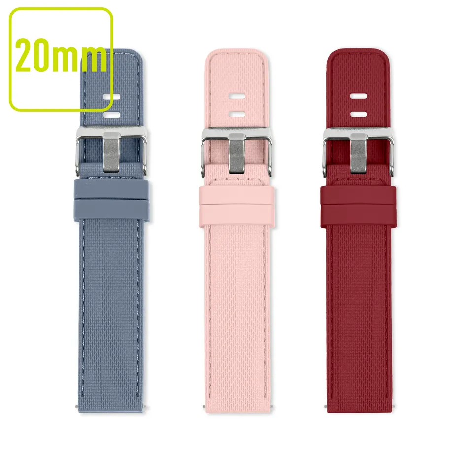 Reflex Active 20mm cinturino silicone rosso rosa blu 3 pezzi