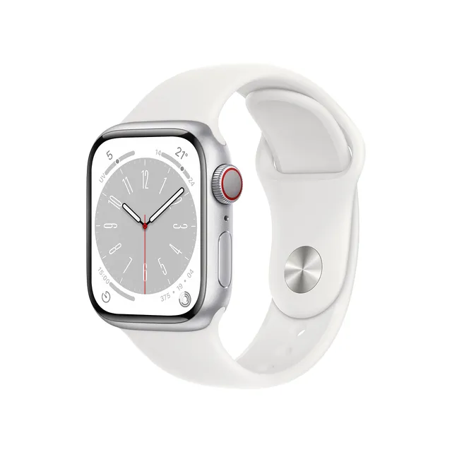 Apple Watch Series 8 41mm smartwatch GPS Cellular argento O2