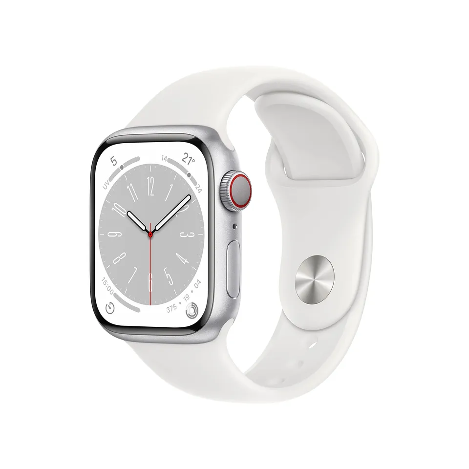 Apple Watch Series 8 41mm smartwatch GPS Cellular argento O2