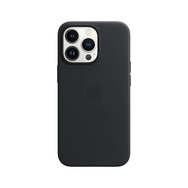 Apple custodia pelle iPhone 13 Pro cover mezzanotte