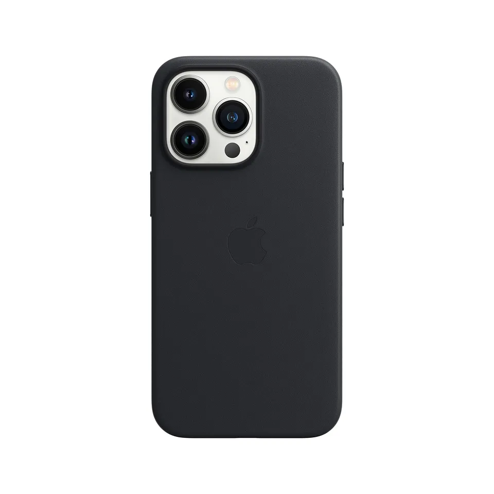 Apple custodia pelle iPhone 13 Pro cover mezzanotte