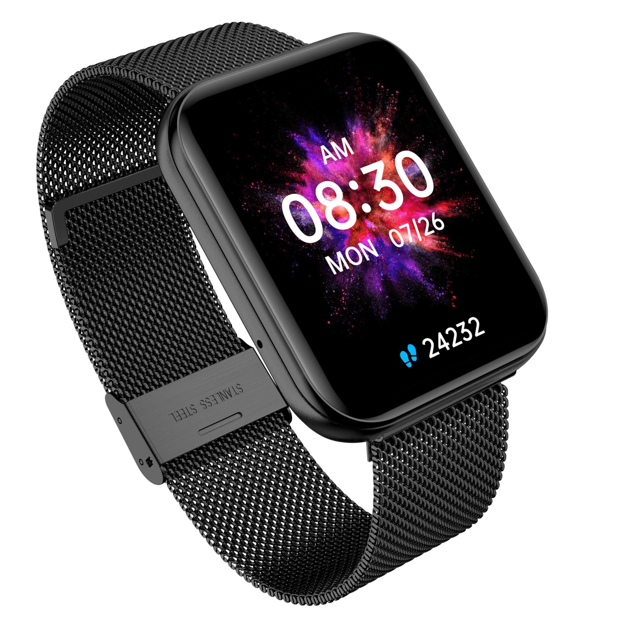 Garett GRC MAXX smartwatch nero acciaio AMOLED