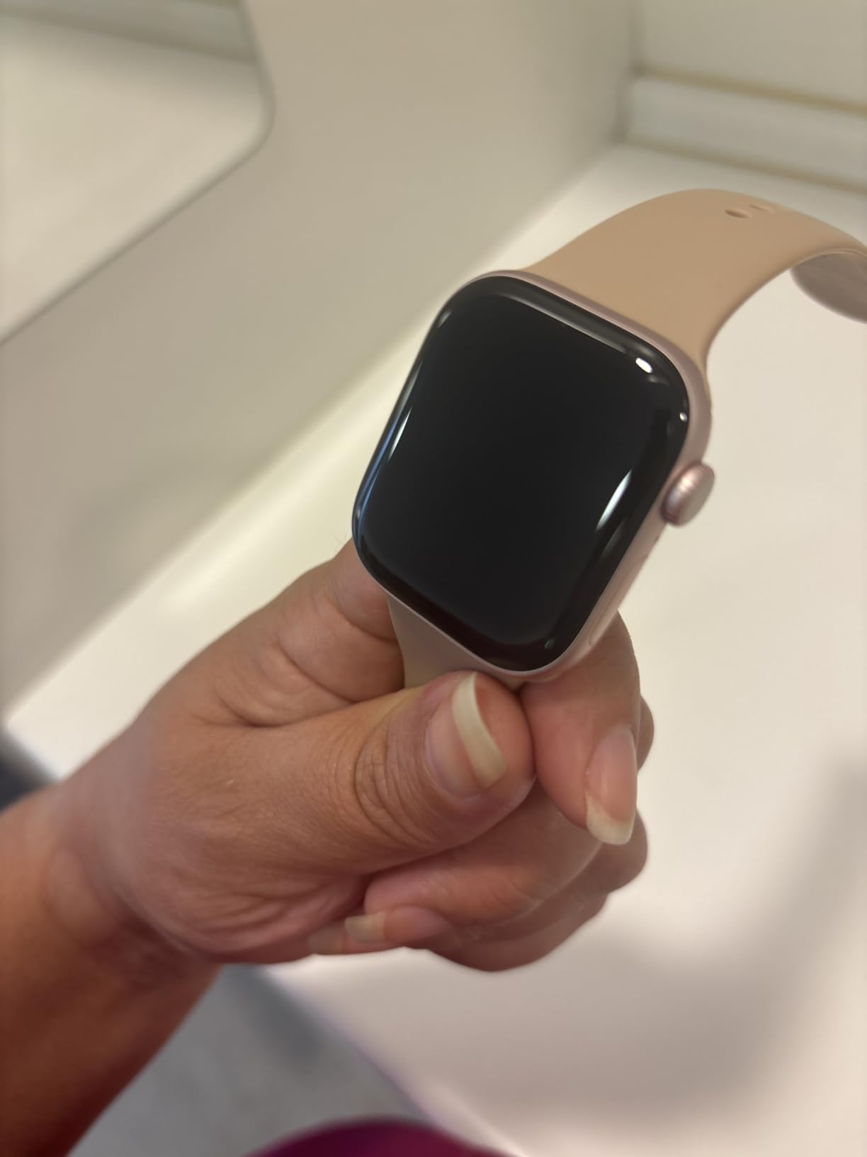 Apple Watch Series 10 42 mm smartwatch GPS Cellular rosa fard M/L