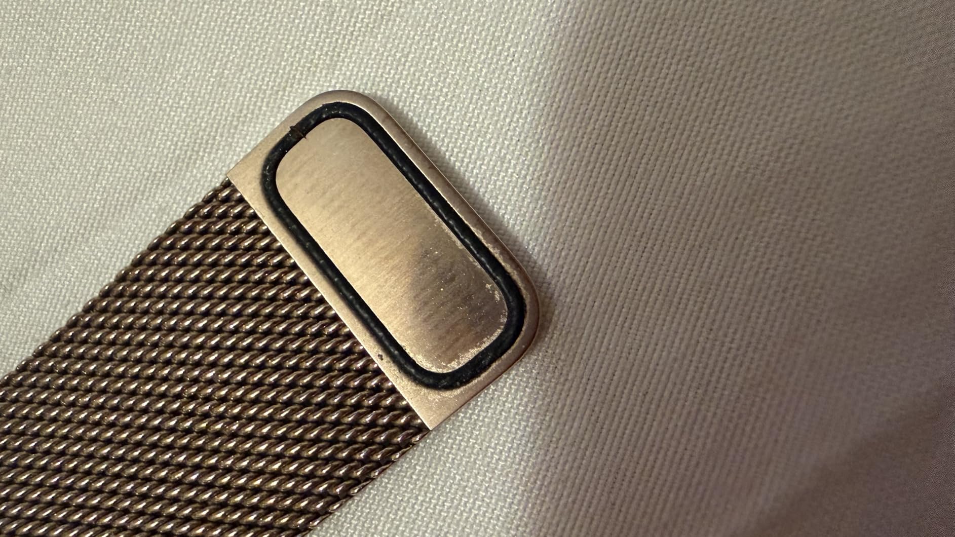 Apple Maglia Milanese 42 mm cinturino naturale acciaio