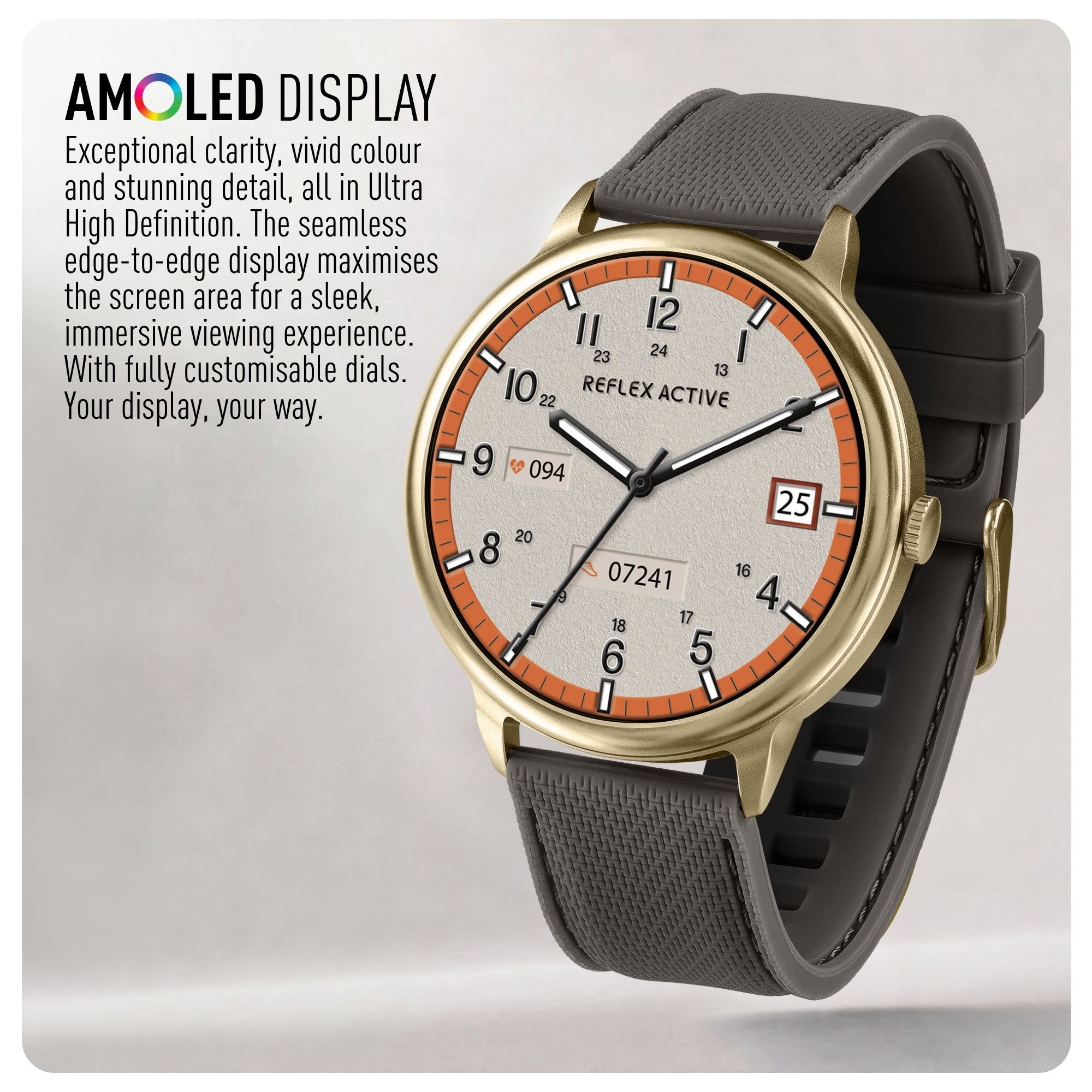 Reflex Active Spectra RA-SP-300R-17 smartwatch grigio AMOLED
