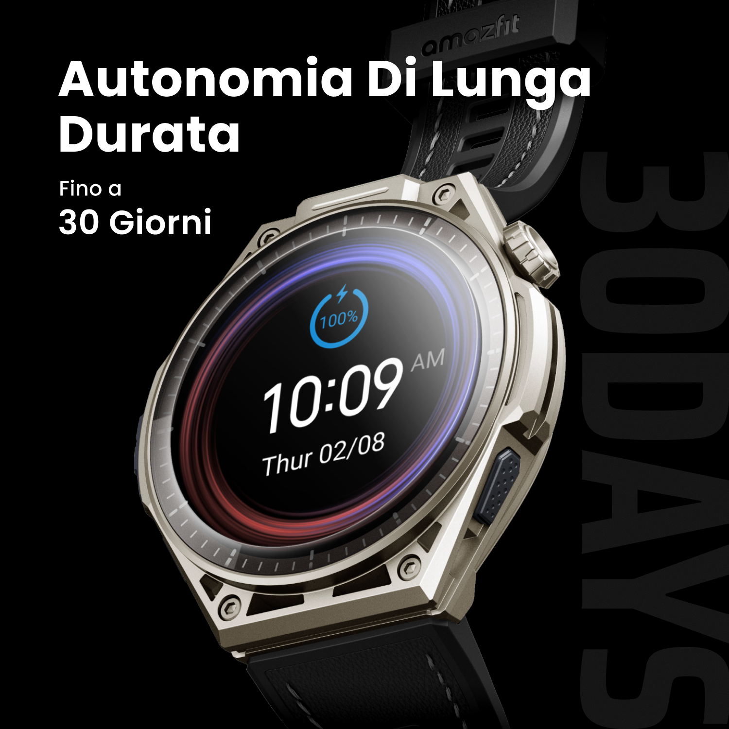 Amazfit Balance Ultra smartwatch Titanium zaffiro