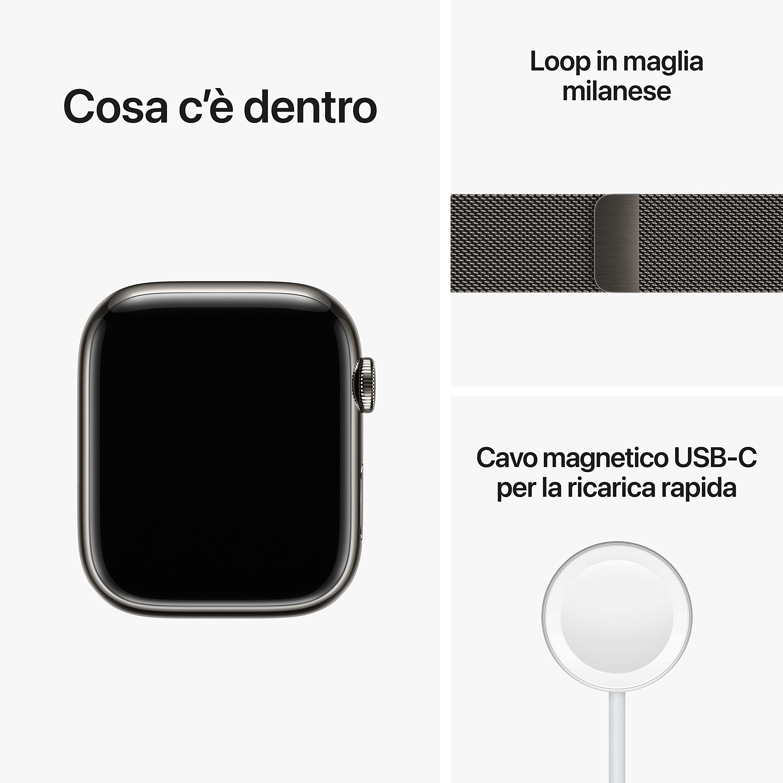 Apple Watch Series 8 45mm smartwatch grafite Cellular