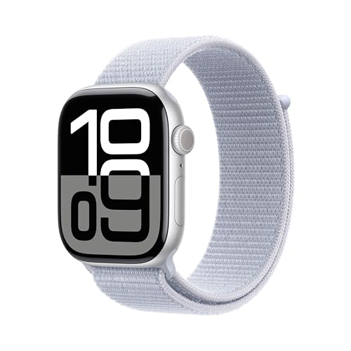 Apple Series 10 GPS Cellular 46mm smartwatch argento loop nuvola