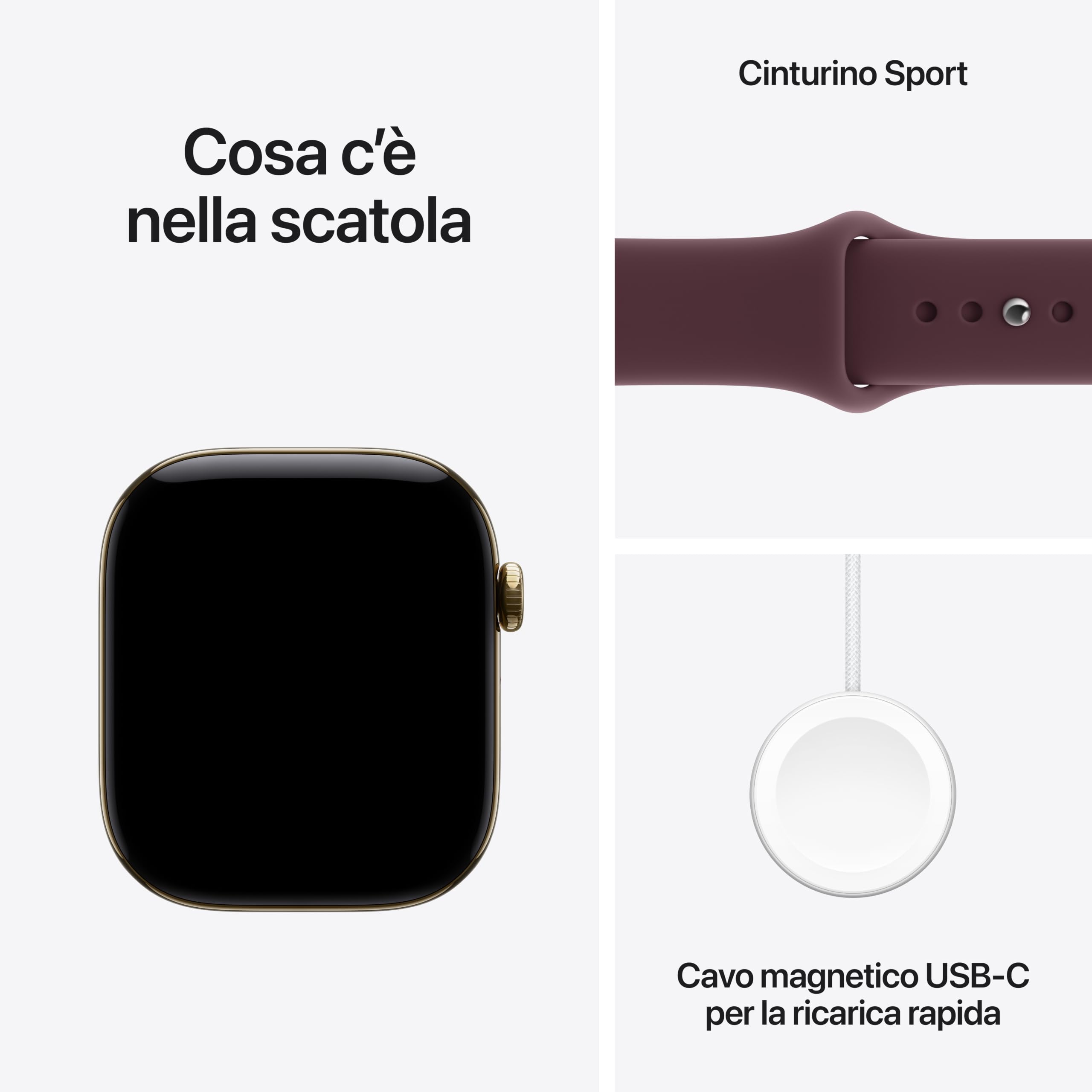 Apple Watch Series 12 Smartwatch 46mm GPS Cellular Oro Borgogna