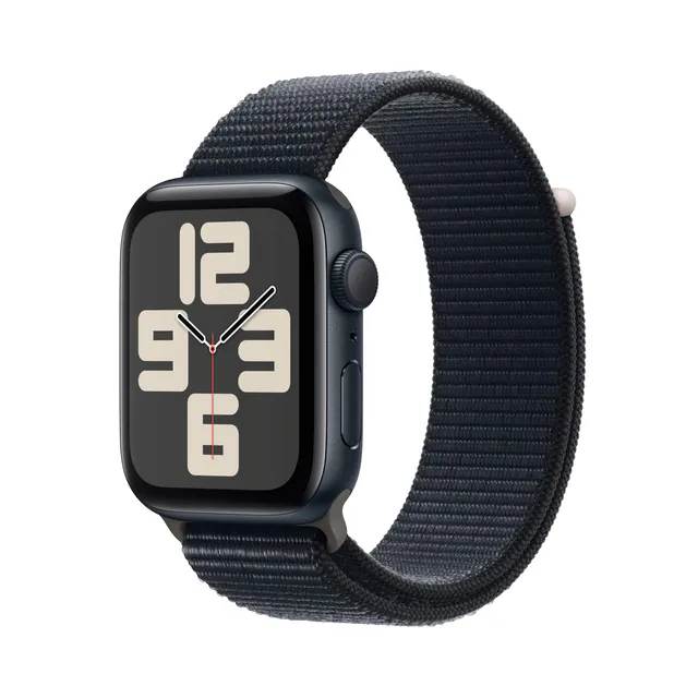 Apple Watch SE 2 Gen 2023 GPS 44 mm Smartwatch Mezzanotte Sport Loop