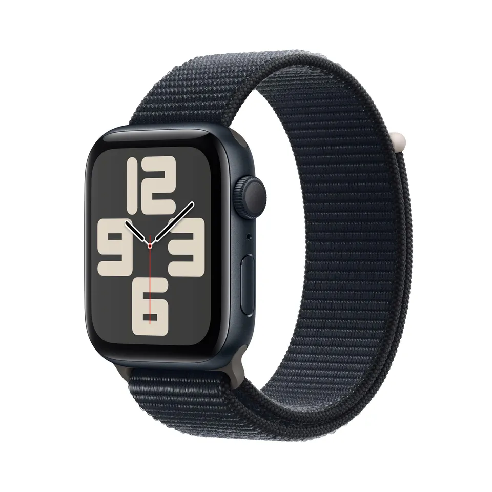 Apple Watch SE 2 Gen 2023 GPS 44 mm Smartwatch Mezzanotte Sport Loop