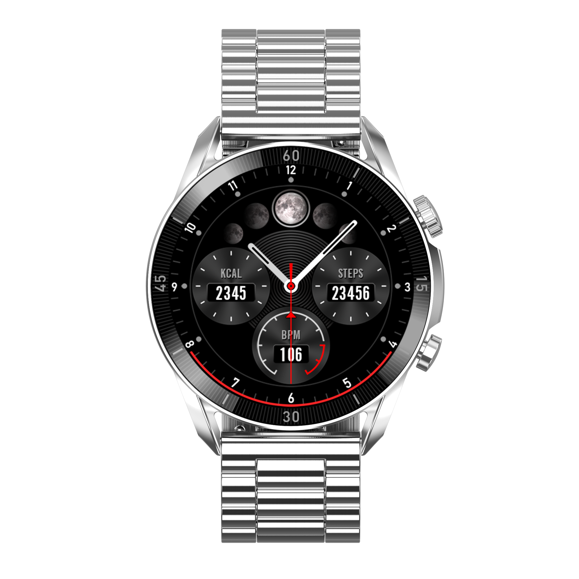 Garett V10 smartwatch argento acciaio AMOLED