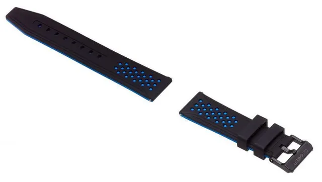 Garett Sport 4 cinturino silicone nero blu 22 mm