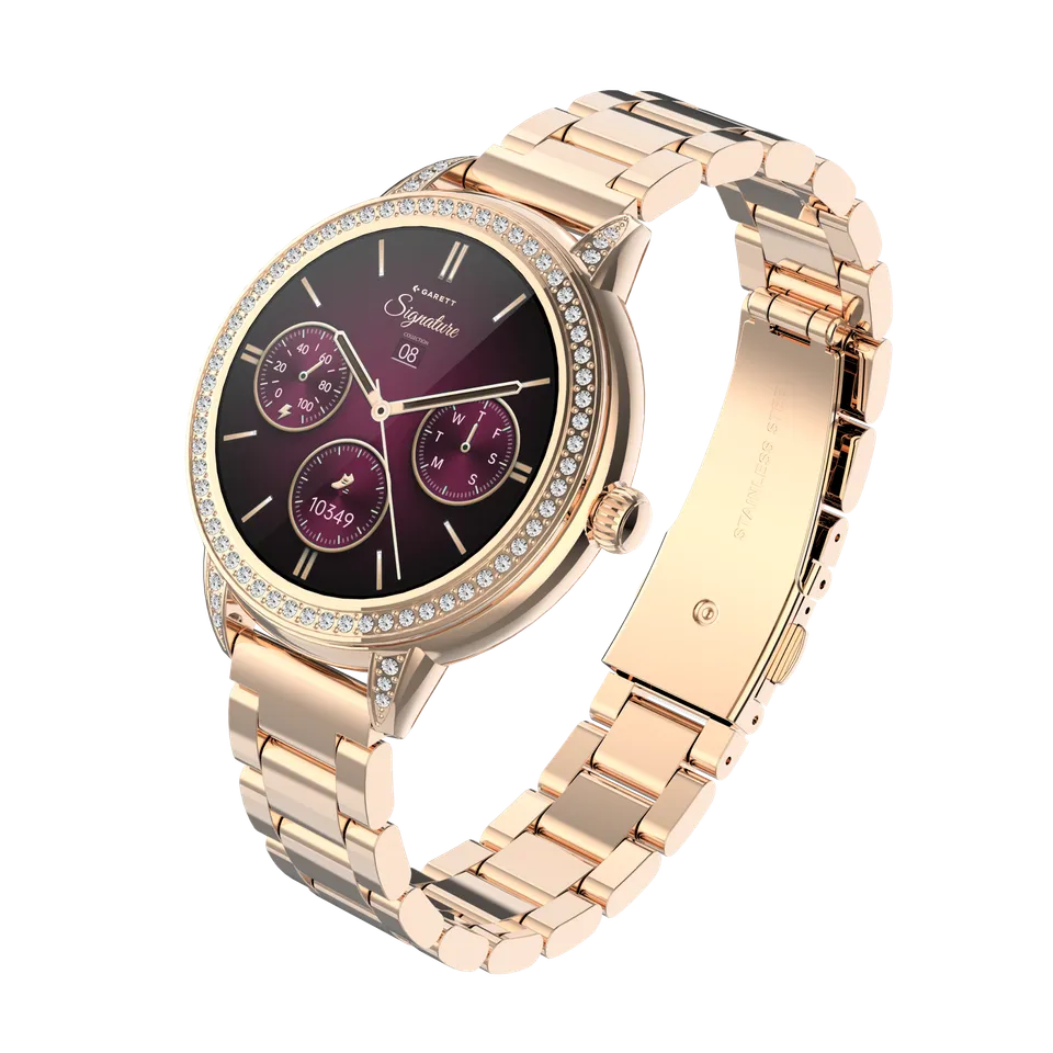 Garett Stella smartwatch acciaio oro rosa