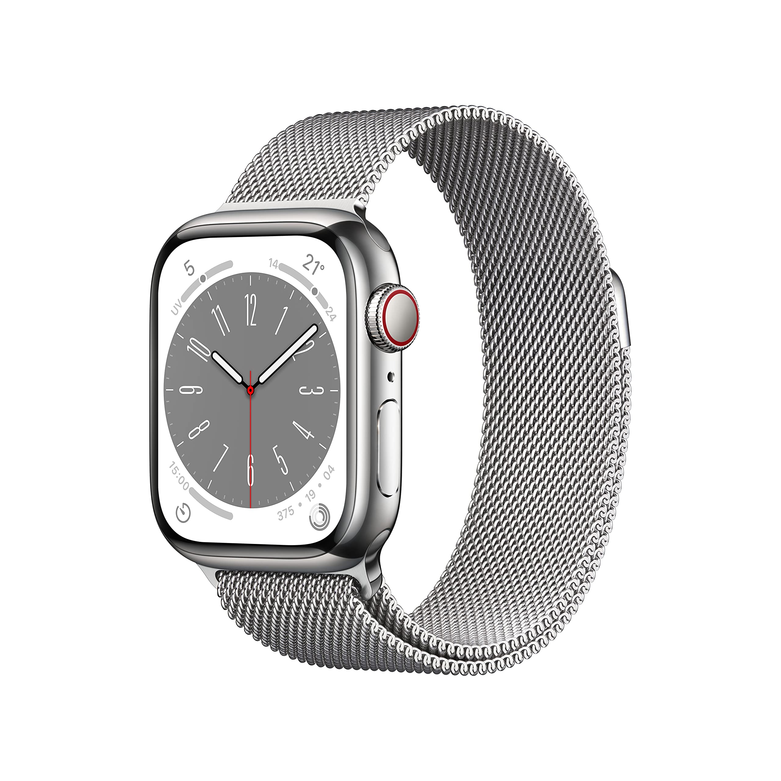 Apple Watch Series 8 smartwatch 41mm cellular acciaio argento