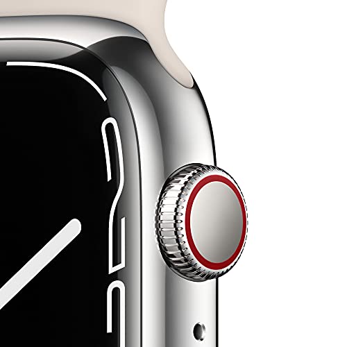 Apple Watch Series 7 GPS + Cellular smartwatch 45 mm argento