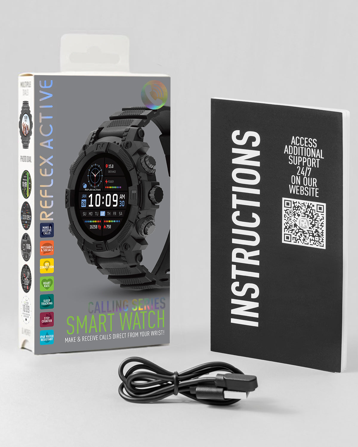 Reflex Active Nexus 100 R XL smartwatch nero silicone sport