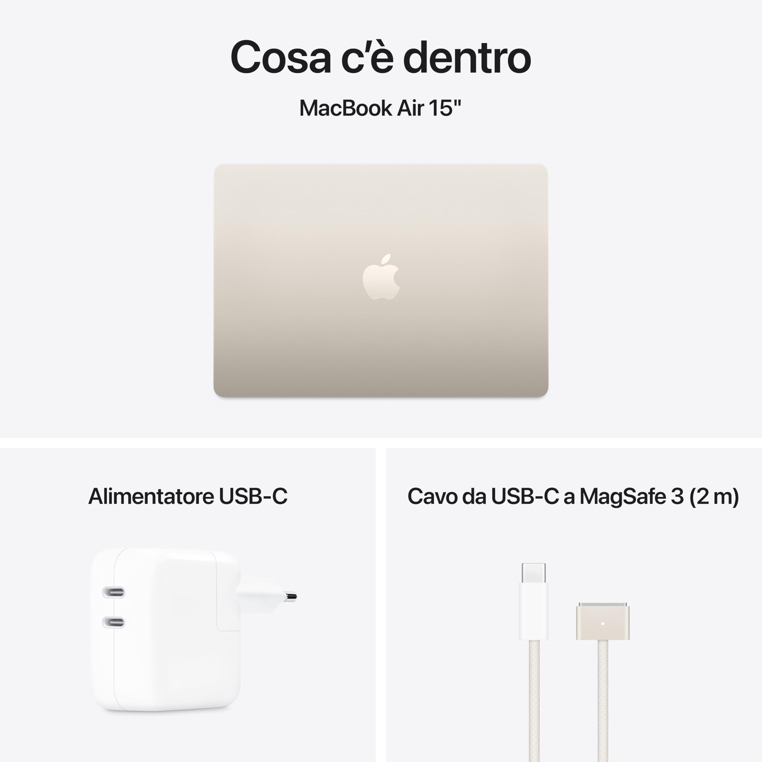 Apple MacBook Air 15 M4 portatile 24GB 512GB galassia