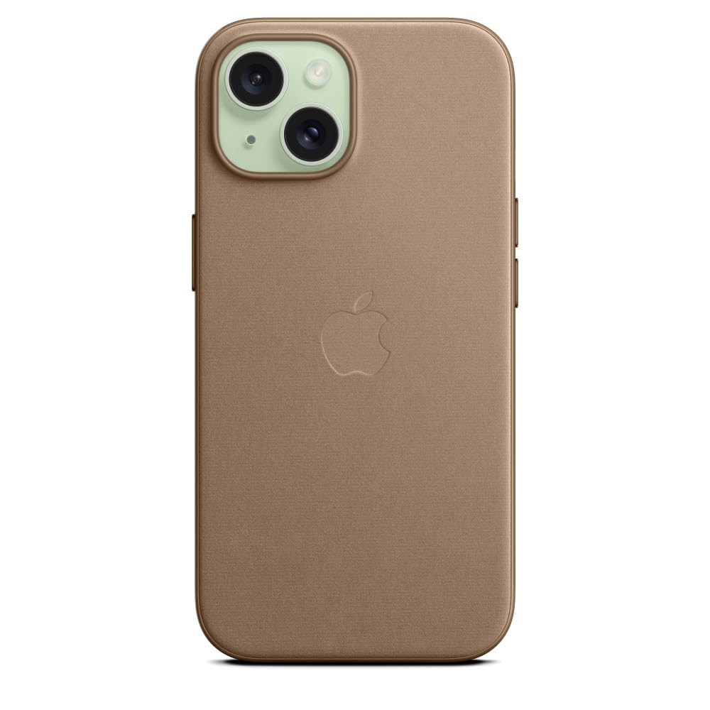 Apple FineWoven custodia iPhone 15 grigio talpa MagSafe