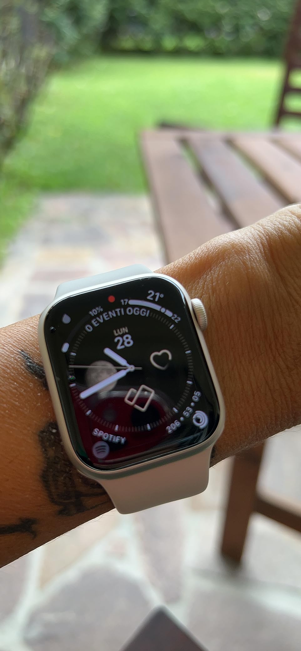 Apple Watch Series 8 GPS 41mm smartwatch galassia ossigeno sangue