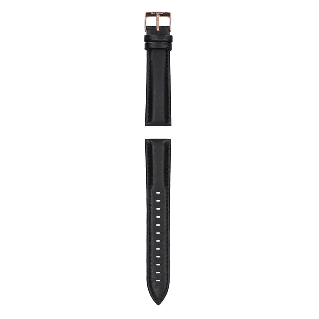 Garett Universal cinturino in pelle nero 20 mm
