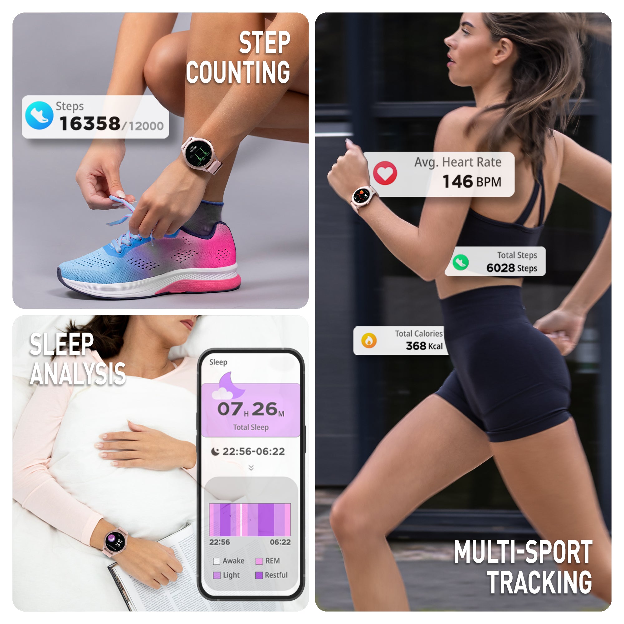 Reflex Active Spectra 300 R smartwatch AMOLED rosa