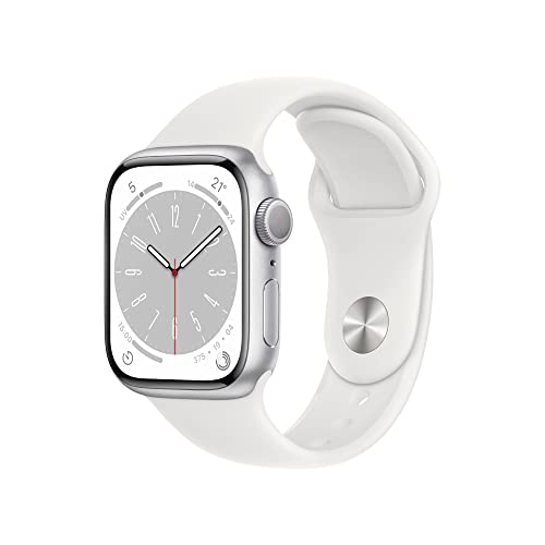 Apple Watch Series 8 GPS 41mm smartwatch argento bianco