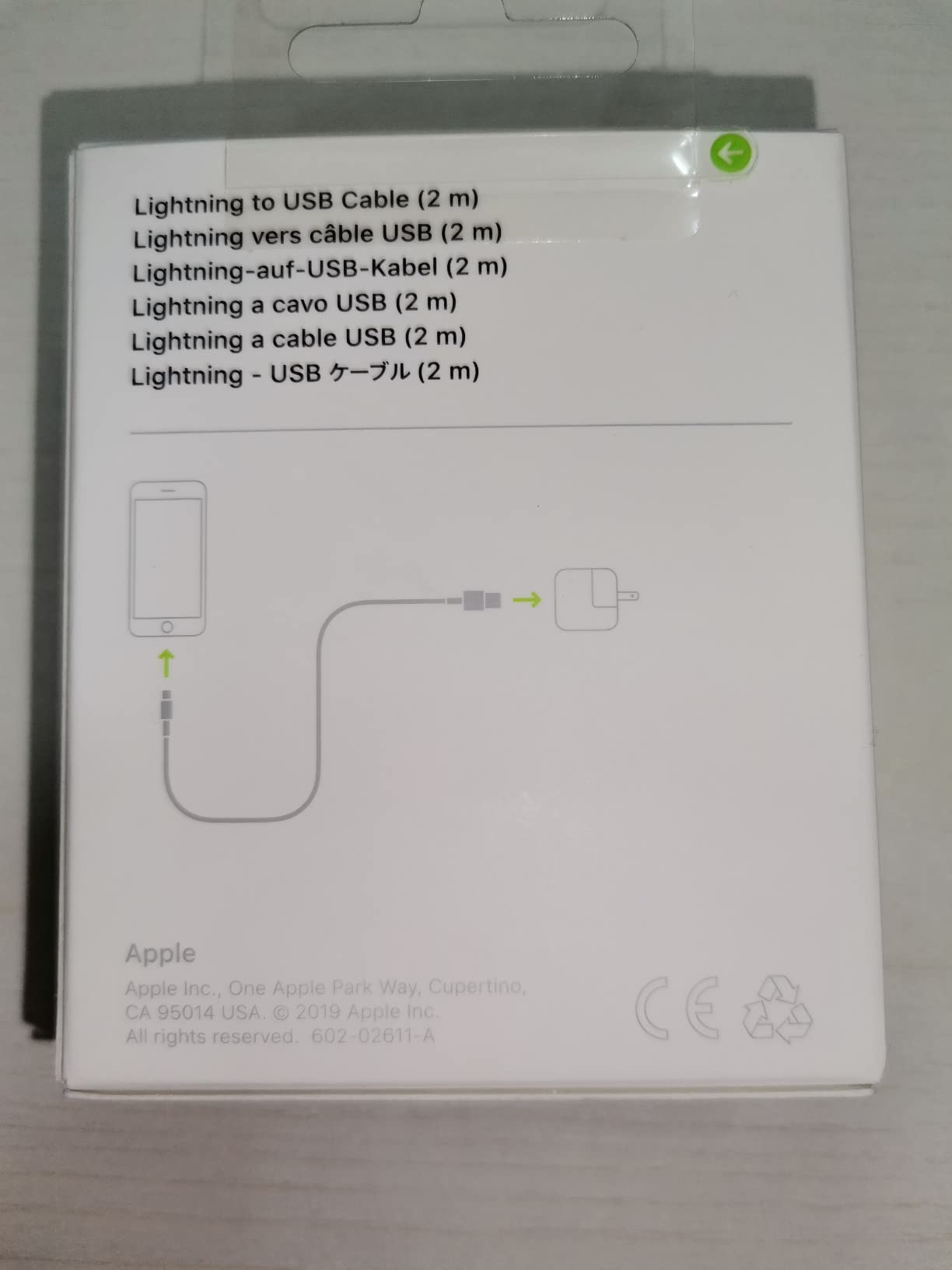 Apple Cavo Lightning USB 2m per iPhone iPad