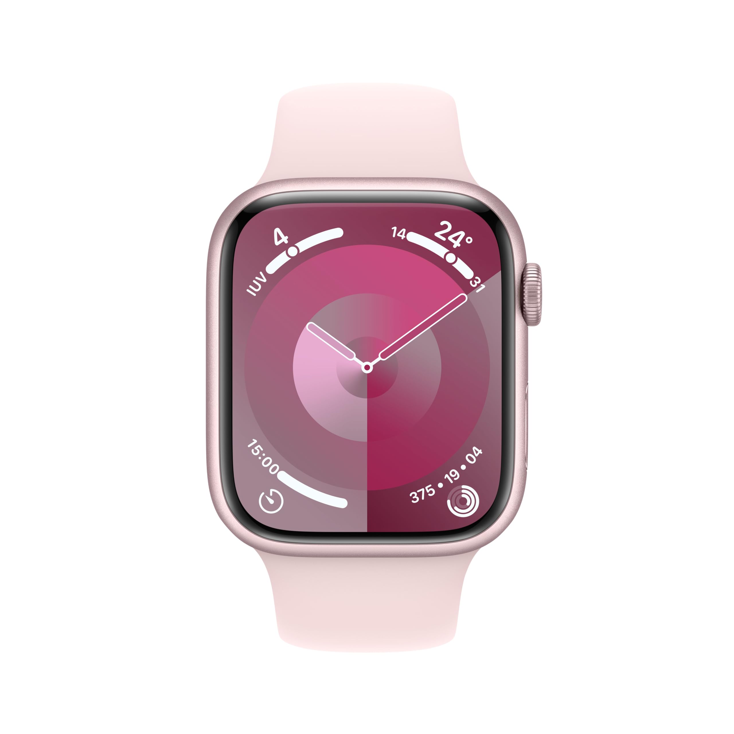 Apple Watch Series 9 GPS 45mm smartwatch rosa display always-on