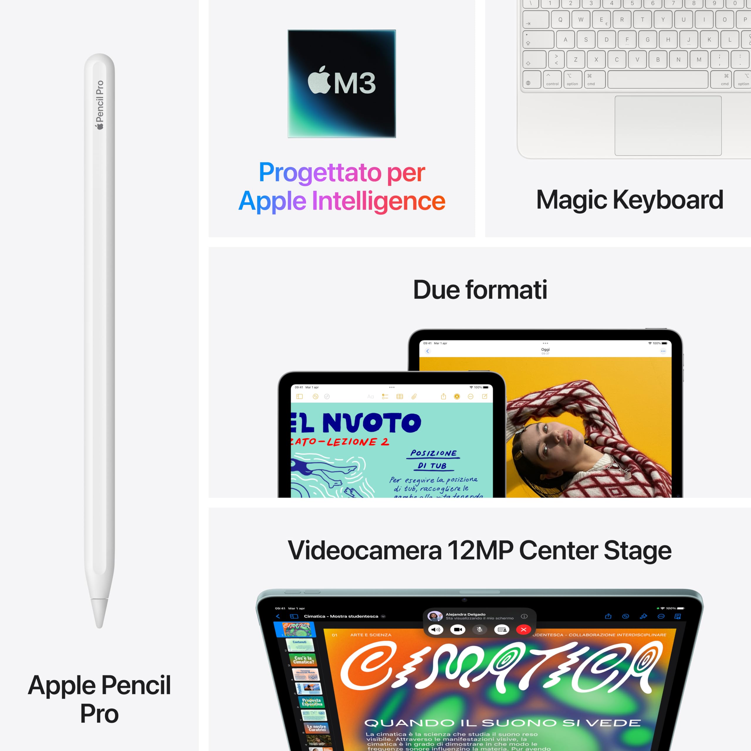 Apple iPad Air 13 M3 tablet 128GB viola Wi-Fi