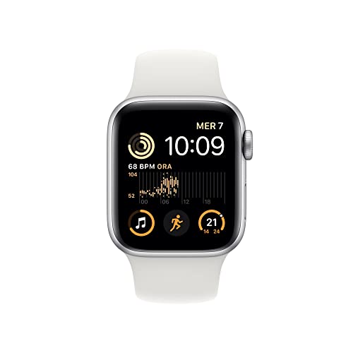 Apple Watch SE 2ª gen GPS 40mm smartwatch argento bianco