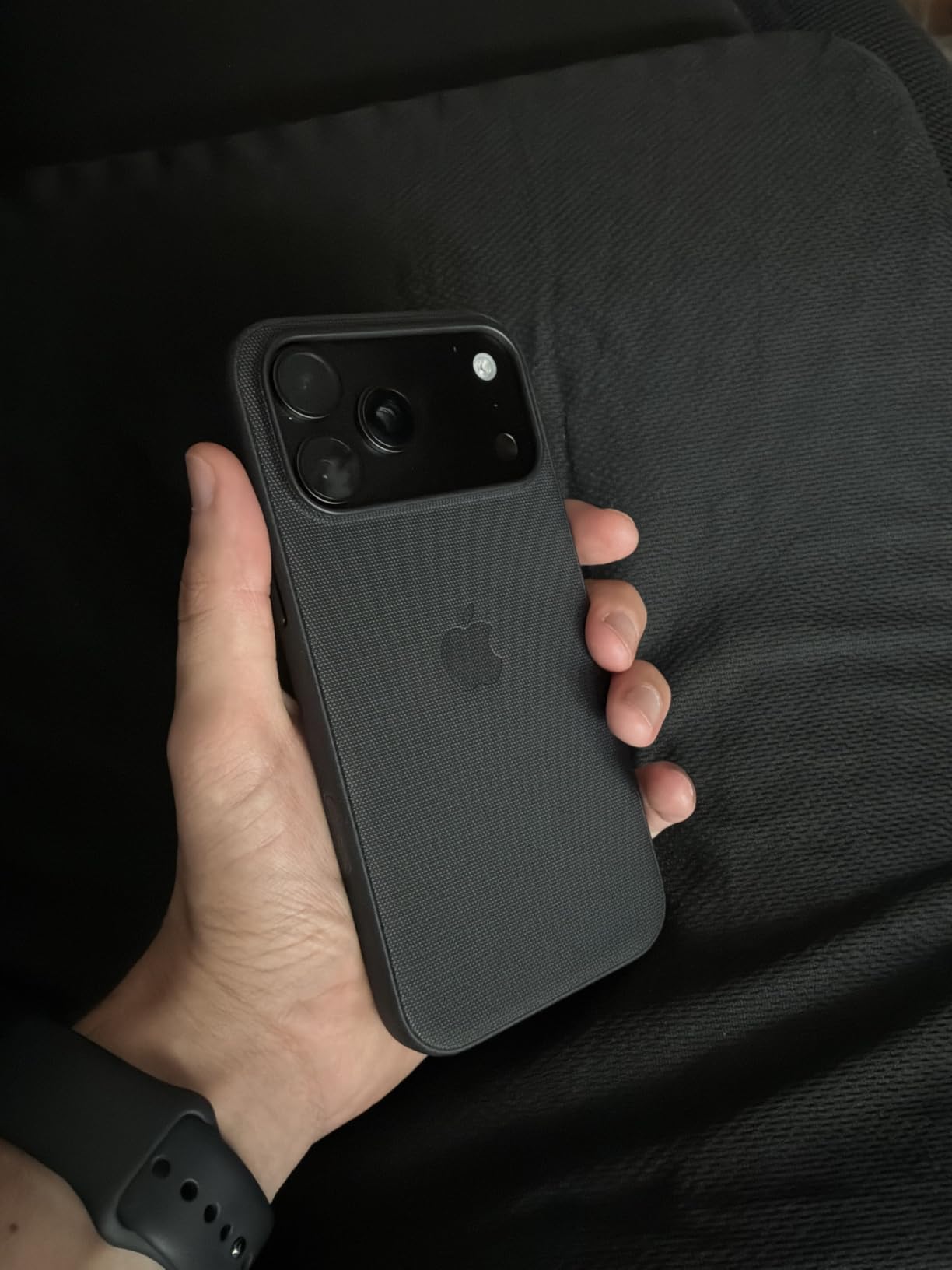 Apple TechWoven iPhone 18 Pro Max custodia nero MagSafe