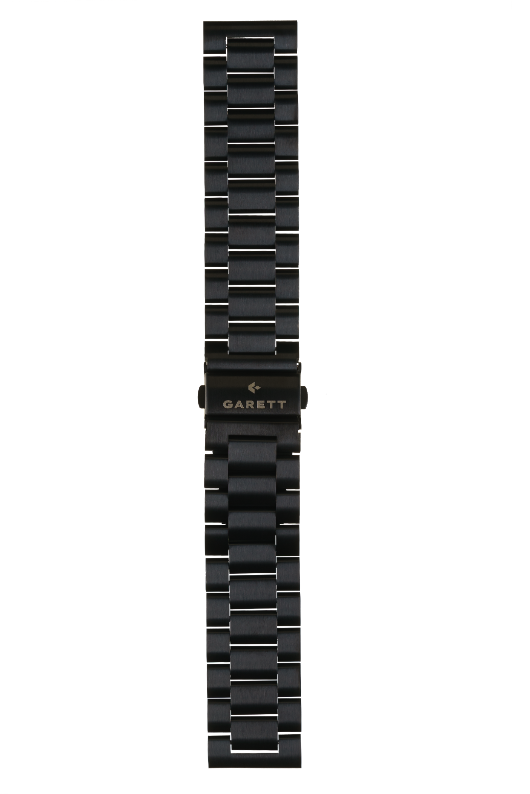 Garett Universal Q cinturino acciaio nero 20 mm farfalla