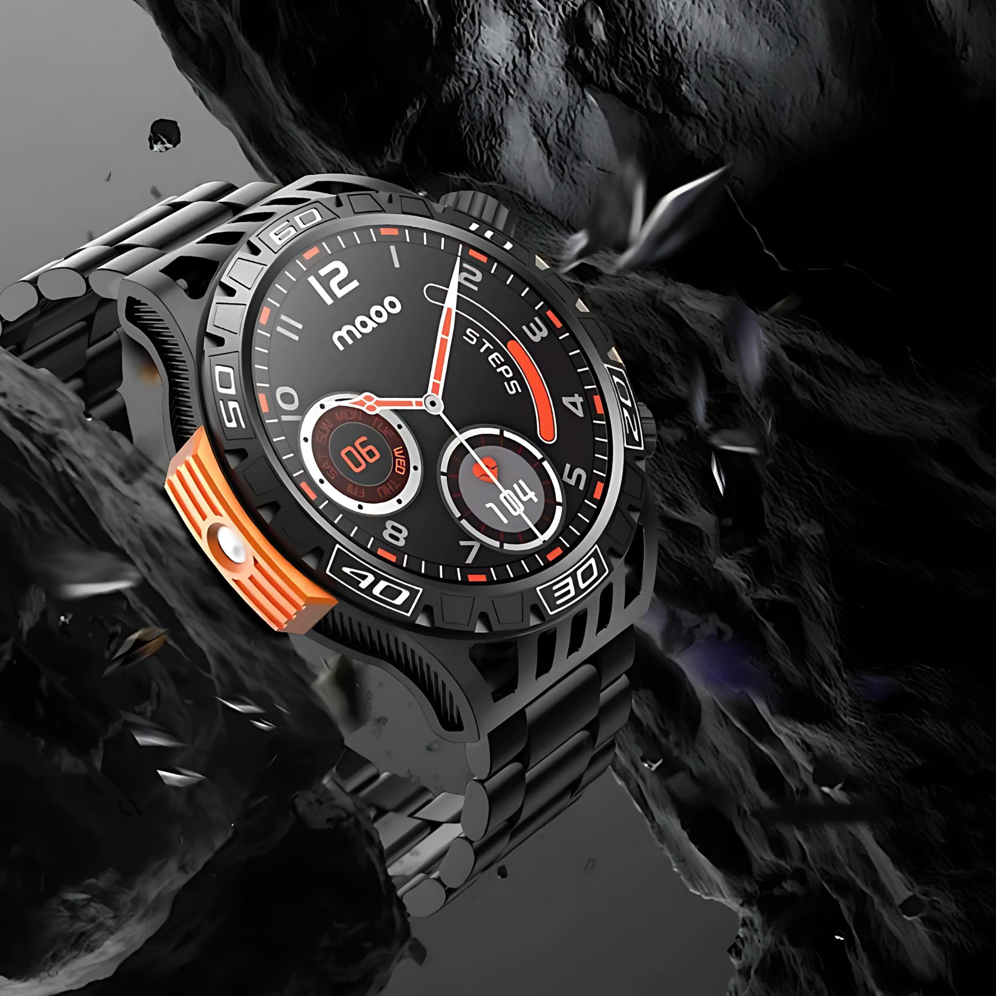 Maoo Explorer smartwatch nero uomo 1,46" 5-7 giorni