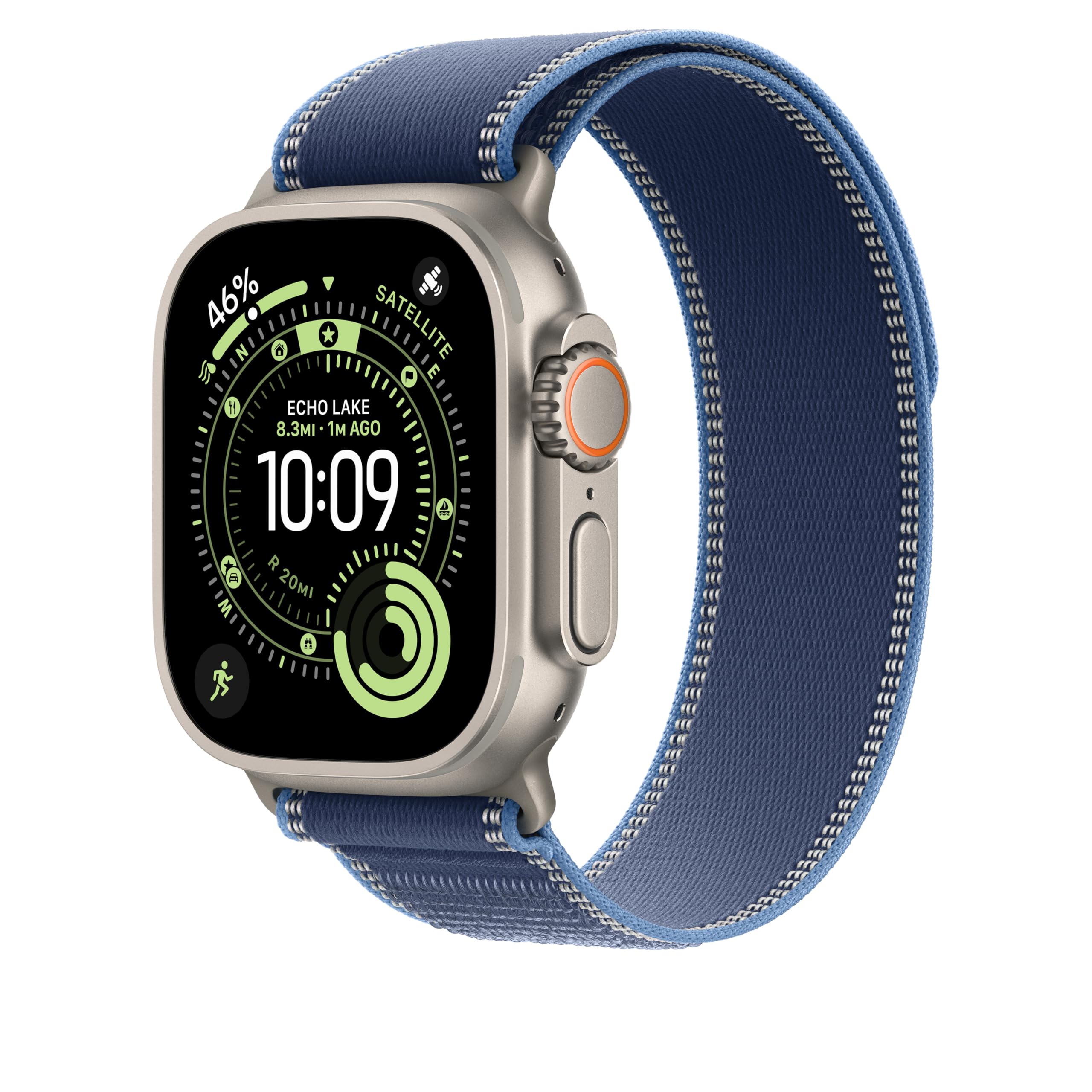 Apple Watch Trail Loop 49 mm cinturino blu nylon S/M