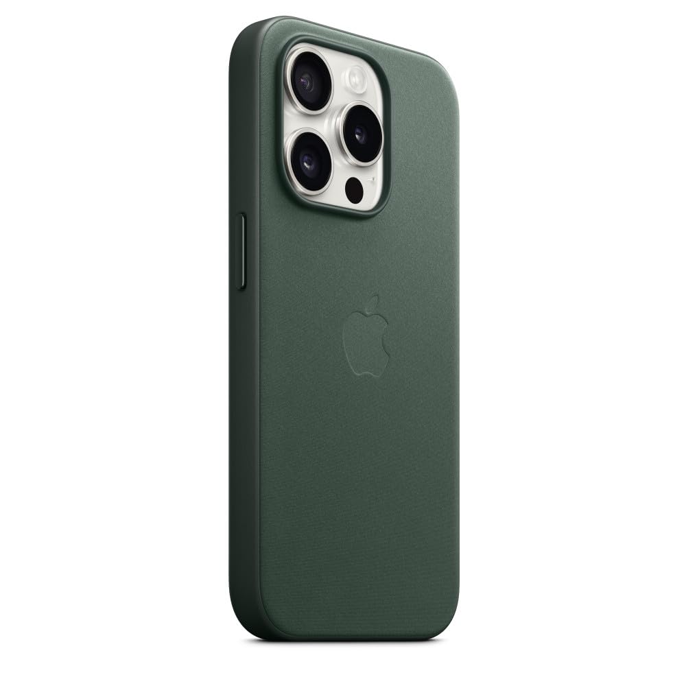 Apple FineWoven Custodia iPhone 15 Pro Sempreverde MagSafe