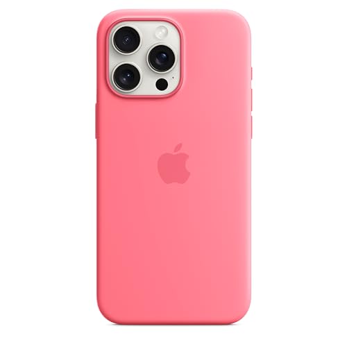 Apple iPhone 15 Pro Max custodia silicone Rosa MagSafe