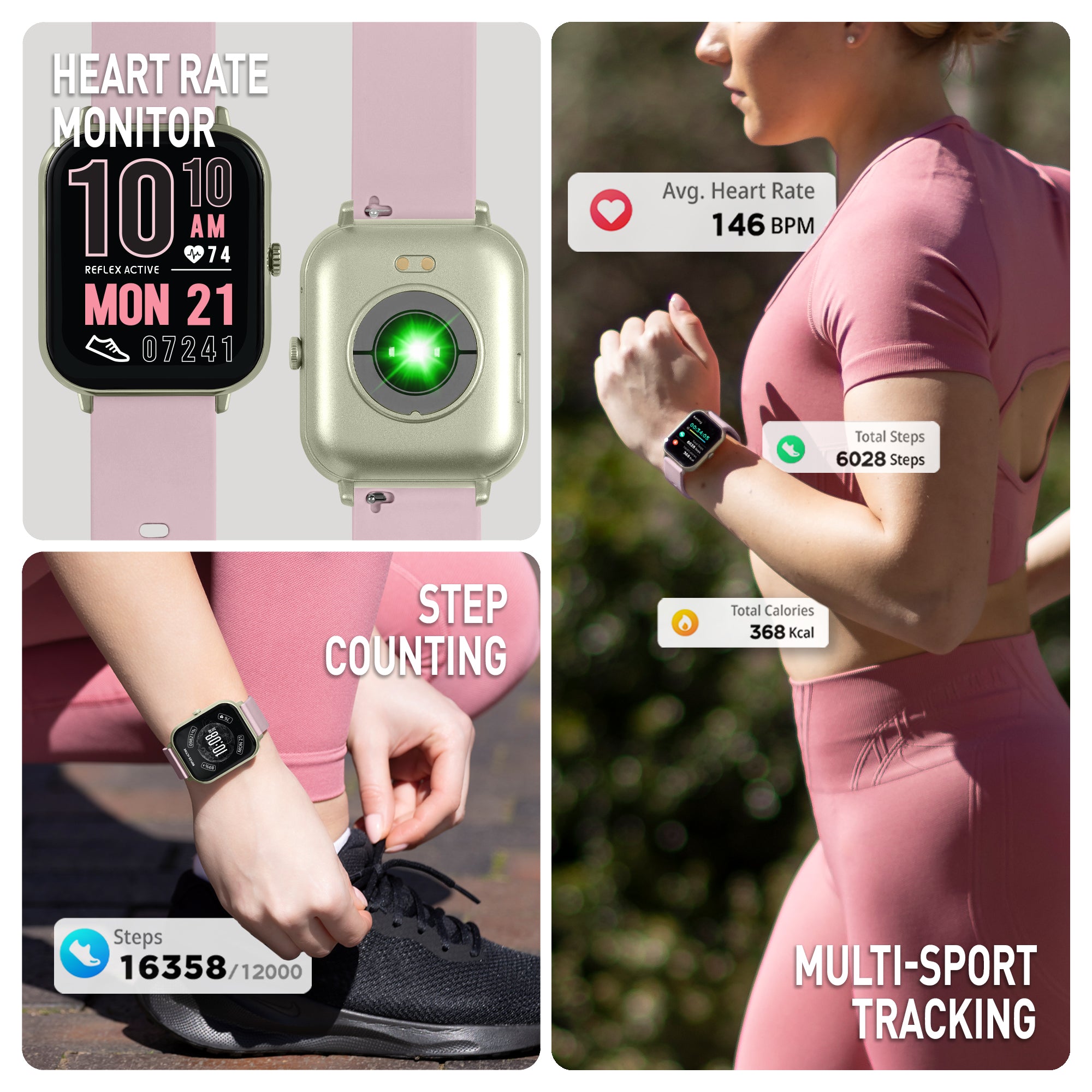 Reflex Active Nexus Lite Smartwatch Lilla GPS Chiamate