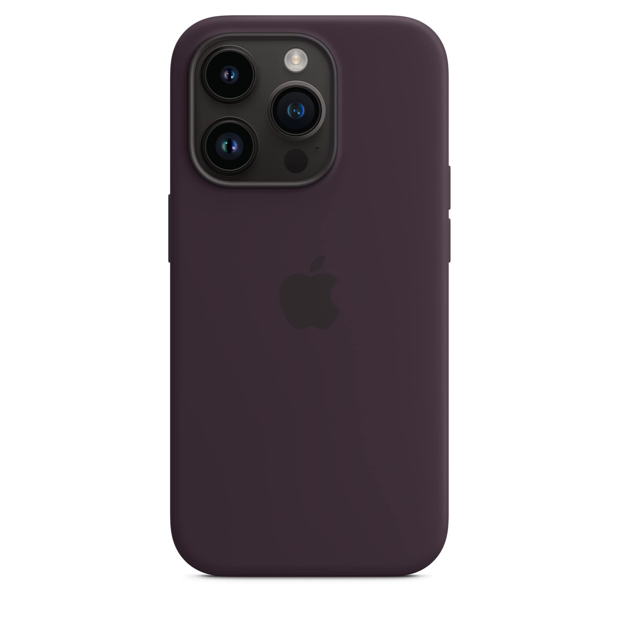 Apple custodia silicone MagSafe iPhone 14 Pro viola sambuco