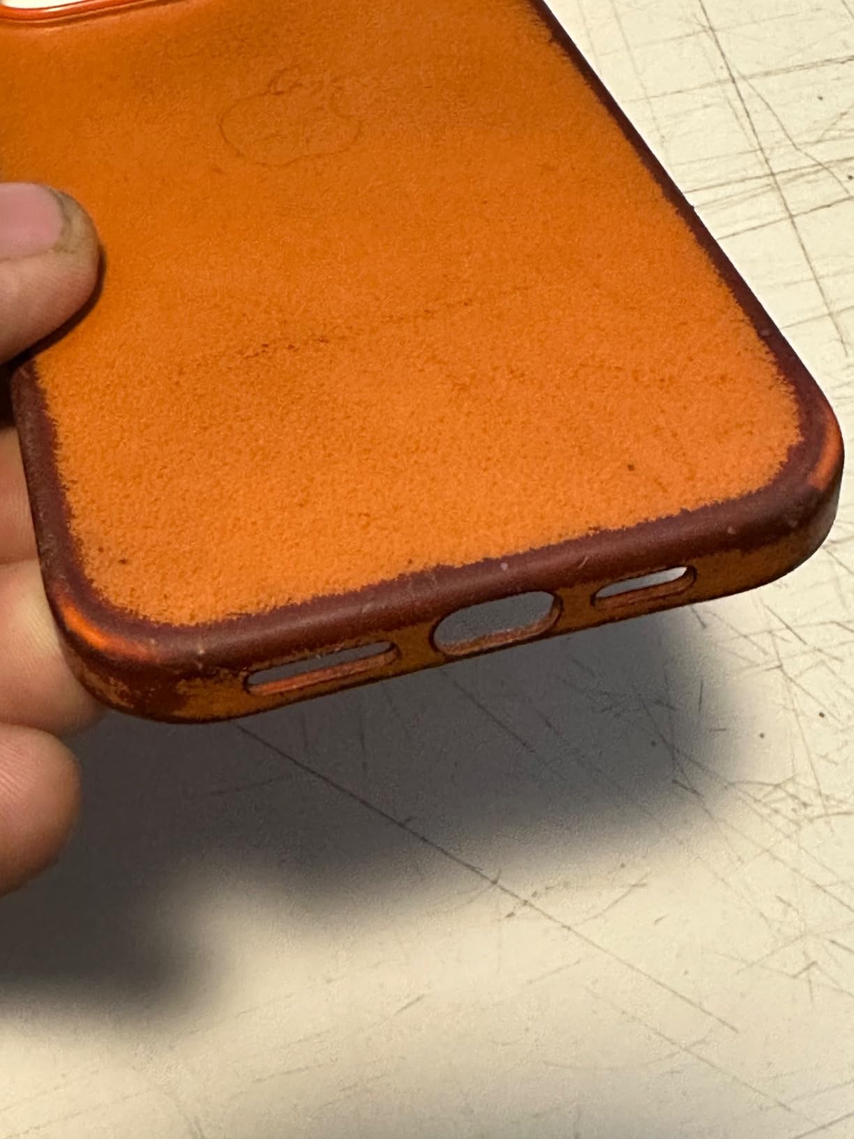 Apple Custodia MagSafe Pelle iPhone 14 Pro Max Arancione