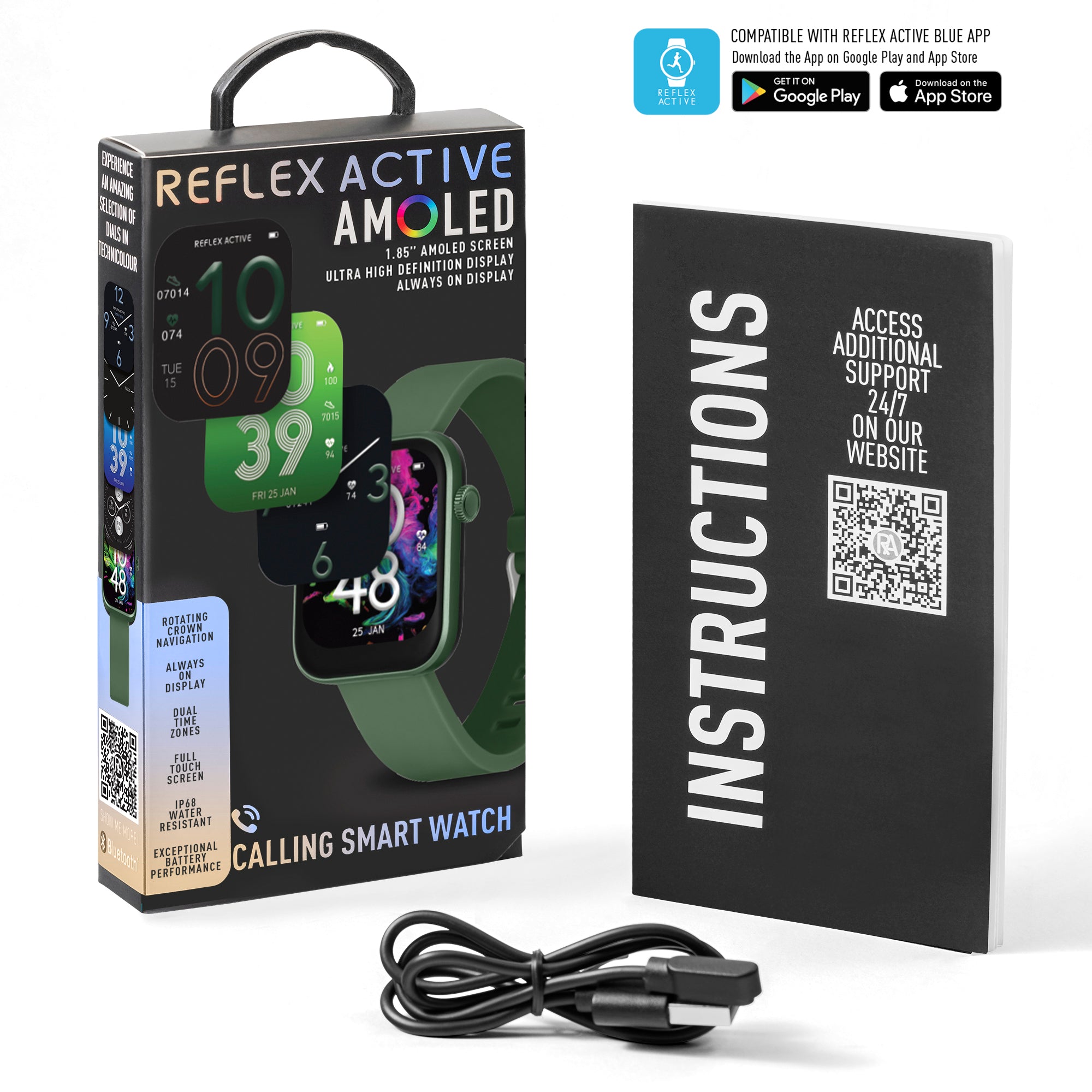 Reflex Active Spectra 300 S Lite smartwatch verde AMOLED GPS