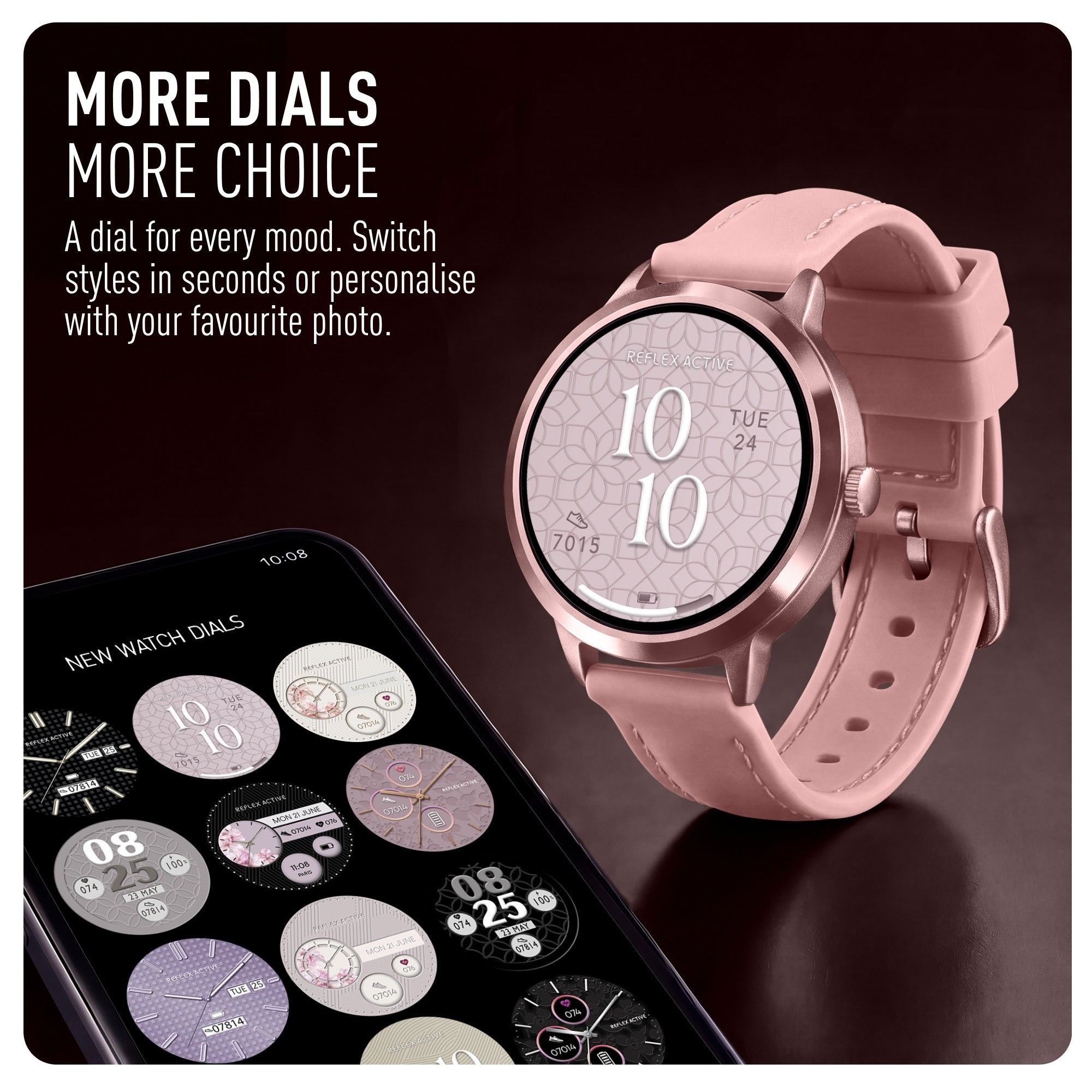 Reflex Active Spectra RA-SP-300R-21 smartwatch rosa AMOLED
