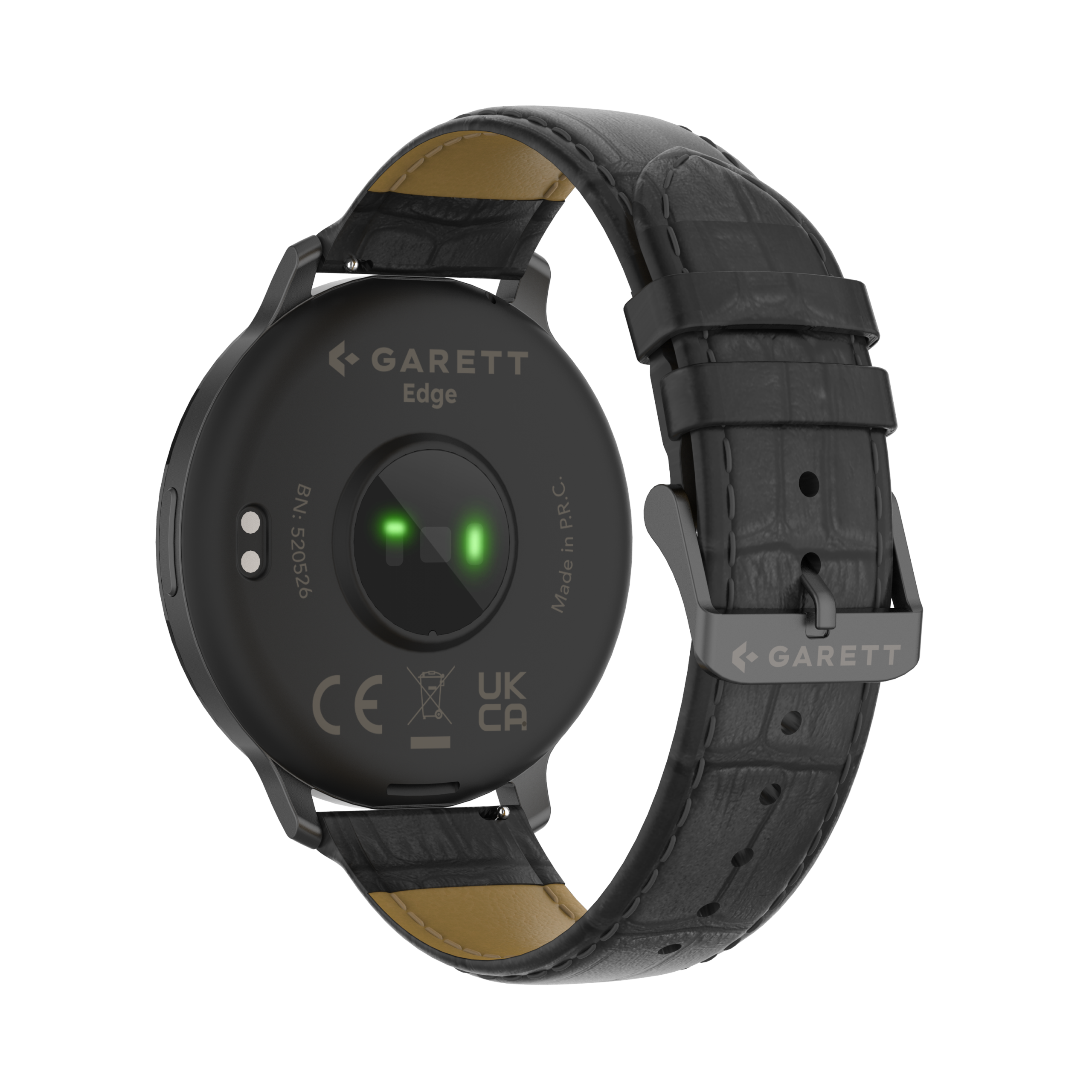 Garett Edge smartwatch nero acciaio con AMOLED