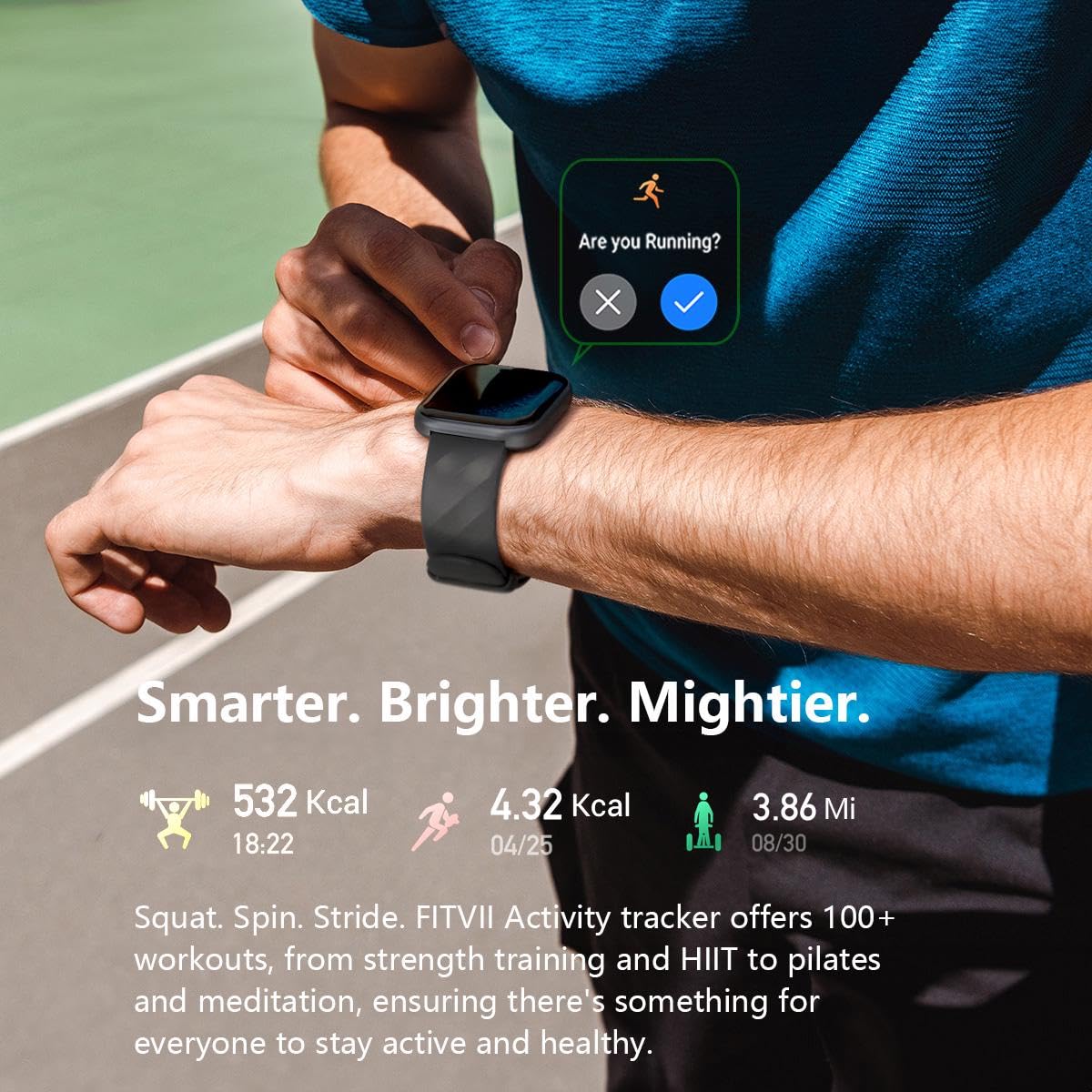 Fitvii Health Fitness Tracker orologio fitness battito